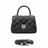Borsa da donna a tracolla 049g 01 nero caviale
