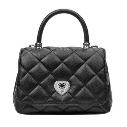 Borsa da donna a tracolla 049g 01 nero caviale