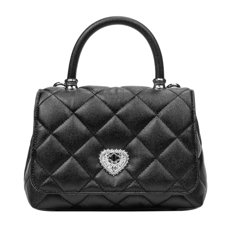 Borsa da donna a tracolla 049g 01 nero caviale