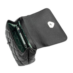 Borsa da donna a tracolla 049g 01 nero caviale