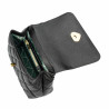 Borsa a spalla da donna 049g nero caviale