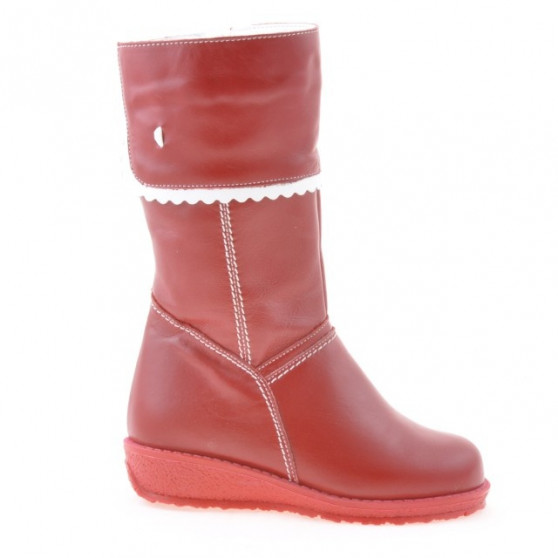 Stivaletti bambino piccoli 25c rosso+bianco