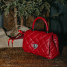 Borsa donna a tracolla 049g 01 rosso saffiano lifestyle