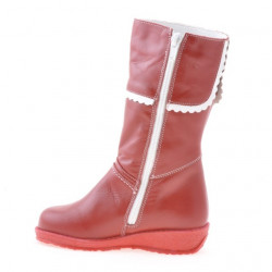 Stivaletti bambino piccoli 25c rosso+bianco