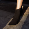 Stivaletti con tacco donna 1411 nero velluto lifestyle