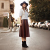 Stivaletti con tacco donna 1411 nero velluto lifestyle