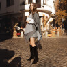 Stivale con tacco donna 1412 velluto nero lifestyle