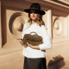 Borsa a tracolla donna 041g camoscio oliva lifestyle