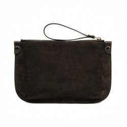 Borsa da donna a mano 211g camoscio caffè