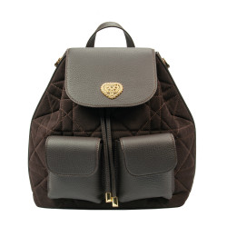 Zaino donna 308g camoscio caffè