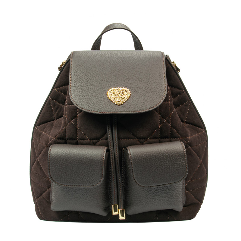 Zaino donna 308g camoscio caffè