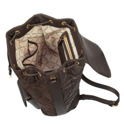 Zaino donna 308g camoscio caffè
