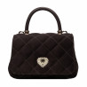 Borsa da donna a tracolla 049g camoscio espresso