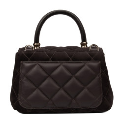 Borsa da donna a tracolla 049g camoscio espresso