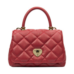 Borsa donna a tracolla 049g rosso safiano