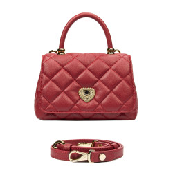 Borsa donna a tracolla 049g rosso safiano