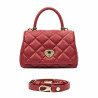 Borsa donna a tracolla 049g rosso safiano