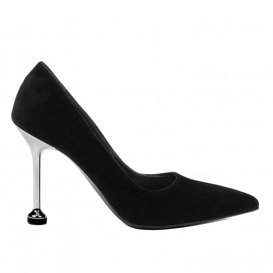 Scarpe eleganti donna 1357 nero velluto