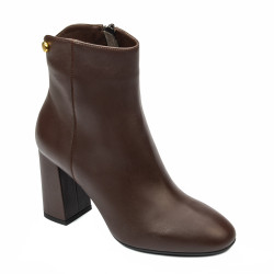 Stivaletti con tacco donna 1407 caffè