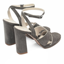 Sandali donna 1347 sabbia velluto