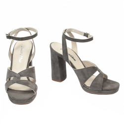 Sandali donna 1347 sabbia velluto