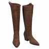 Stivale con tacco da donna 1412 biz cioccolato