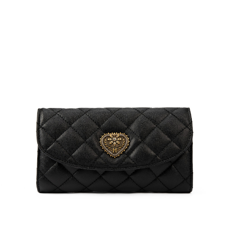 Borsa da donna a tracolla 048g nero caviale