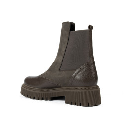 Stivali donna 3390 kaki combinato