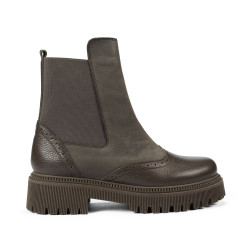 Stivali donna 3390 kaki combinato