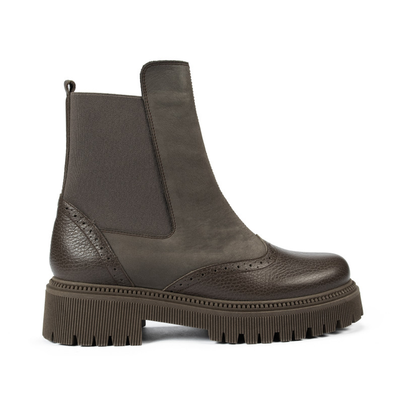 Stivali donna 3390 kaki combinato