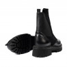 Stivaletti donna 3390 nero combinato