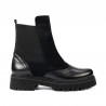 Stivaletti donna 3390 nero combinato