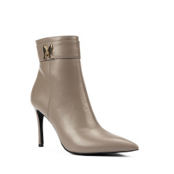 Stivaletti con tacco donna 1400 cappuccino