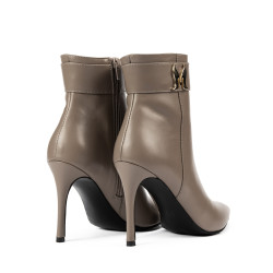 Stivaletti con tacco donna 1400 cappuccino