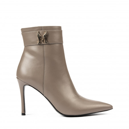 Stivaletti con tacco donna 1400 cappuccino
