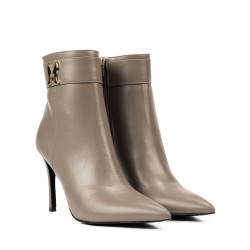 Stivaletti con tacco donna 1400 cappuccino