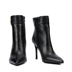 Stivaletti con tacco donna 1400 nero