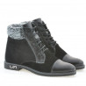Stivaletti donna 3281 nero combinato