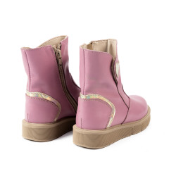 Stivaletti per bambini piccoli 110c rosa combinato