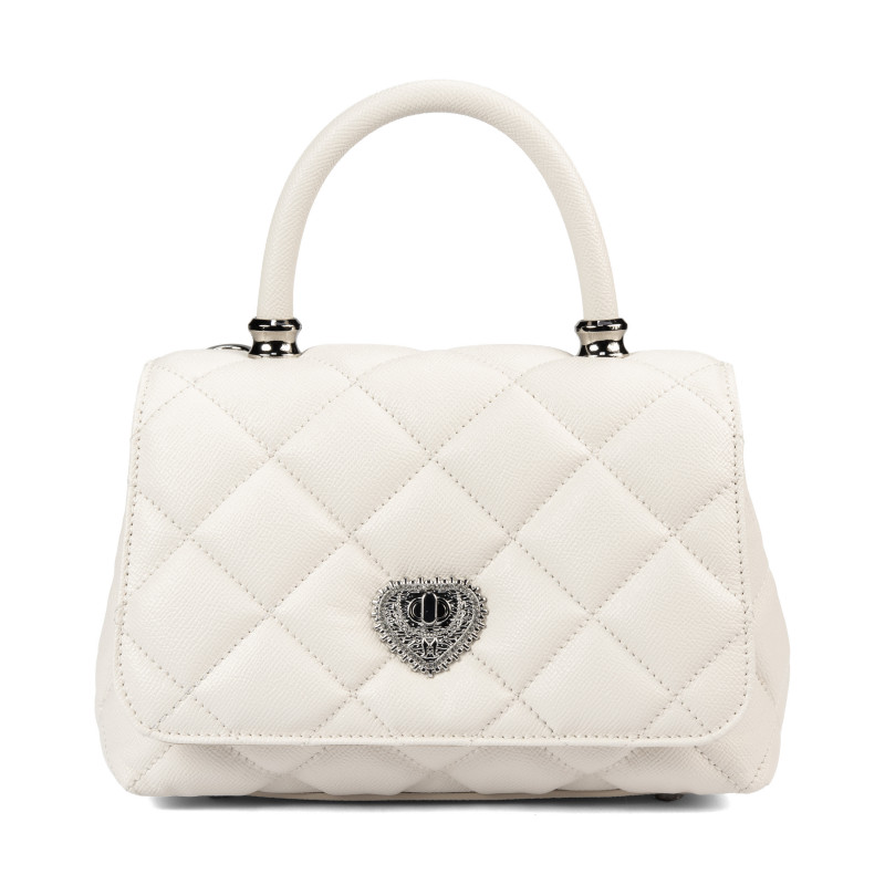 Borsa donna a spalla 049g 01 panna saffiano