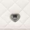 Borsa donna a spalla 049g 01 panna saffiano