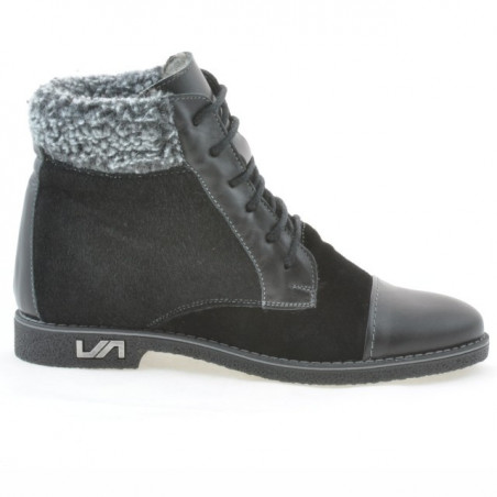 Stivaletti donna 3281 nero combinato