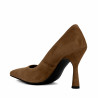 Scarpe eleganti da donna 1322 marrone velour