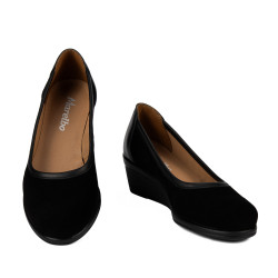 Scarpe casual donna 6094 bufalo nero combinato