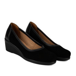 Scarpe casual donna 6094 bufalo nero combinato