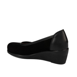 Scarpe casual donna 6094 bufalo nero combinato