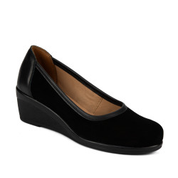 Scarpe casual donna 6094 bufalo nero combinato