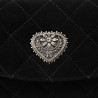 Borsa da donna a tracolla 048g 01 camoscio nero