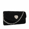 Borsa da donna a tracolla 048g 01 camoscio nero