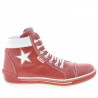 Stivaletti donna 3274 rosso+bianco